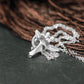 Deer Antler Pendant - 925 Sterling Silver Handmade