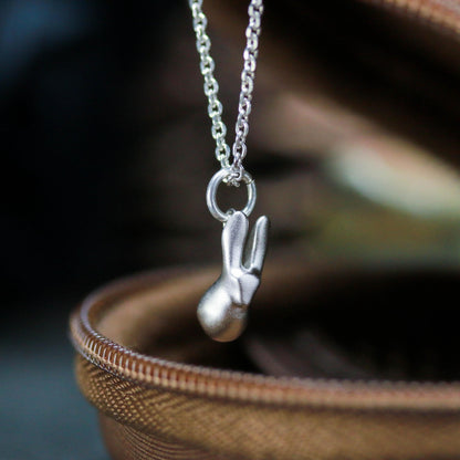Bunny Pendant - 925 Sterling Silver Handmade