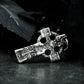Celtic Cross Pendant - 925 Silver Handmade Gothic Relic