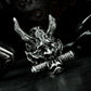 Hannya & Sutra Banner Ring ¨C 925 Silver Handmade