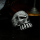 Rough Texture Skull Ring - 925 Silver Handmade