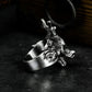 Dragon Horns Ring ¨C Handmade 925 Silver Oriental Myth Beast Band