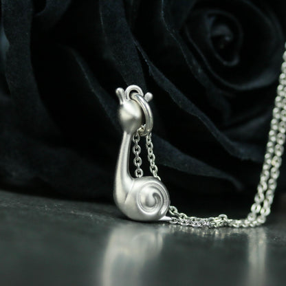 Snail Pendant - 925 Sterling Silver Handmade