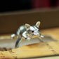 Playful French Bulldog Ring ââ‚?925 Sterling Silver Handmade Animal Jewelry