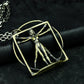 Vitruvian Man Pendant ¨C 925 Sterling Silver Handmade
