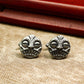 Mayan Portrait Totem Cufflinks, Sacred Blessing - 925 Sterling Silver Handmade