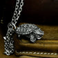 Turtle Skull Pendant - 925 Silver Handmade