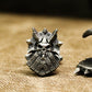 Stone Statue Ghost Face Cufflinks, Skull Armor - 925 Sterling Silver Handmade