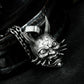 Japanese Evil Spirit Pendant ¨C Handmade 925 Silver Yokai Skull Necklace