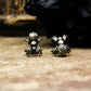 Spider Cufflinks, Black Widow - 925 Sterling Silver Handmade