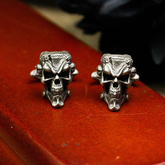 Frankenstein Cufflinks - 925 Silver Handmade