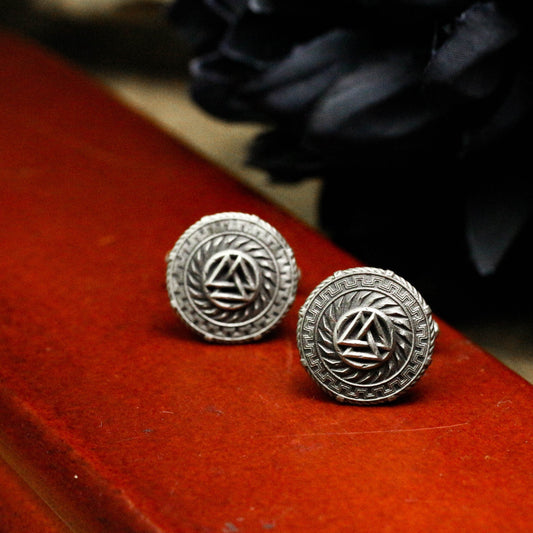 Viking Coat of Arms Cufflinks - 925 Silver Handmade