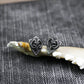 Ram Skull Shield Earrings - 925 Sterling Silver Handmade