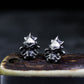Sea Creature Stud Earrings - 925 Sterling Silver Handmade Gothic Style