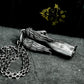 Blindfolded Angel Pendant with Standing Form - 925 Sterling Silver Handmade