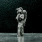 Blindfolded Angel Pendant with Standing Form - 925 Sterling Silver Handmade