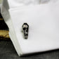 Coffin Skull Cufflinks, 925 Silver Handmade