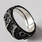 Volcanic Moon Ring - 925 Silver Handmade