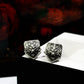 Wolf Leader Cufflinks - Animal Style - 925 Sterling Silver Handmade