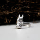 French Bulldog Ring ââ‚?925 Sterling Silver Handmade Cute Dog Jewelry