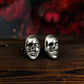 Skull Face Cufflinks, Masquerade Masks - 925 Sterling Silver Handmade