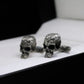 Brain Skull Cufflinks - 925 Silver Handmade