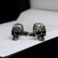 Brain Skull Cufflinks - 925 Silver Handmade