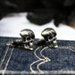 Hat Skull Warrior Cufflinks - 925 Sterling Silver Handmade