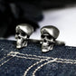 Hat Skull Warrior Cufflinks - 925 Sterling Silver Handmade