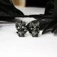 Spiritual Demon Skull Cufflinks, 925 Silver Handmade