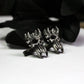 Spiritual Demon Skull Cufflinks, 925 Silver Handmade