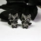 Spiritual Demon Skull Cufflinks, 925 Silver Handmade