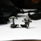 Indian Sheep Skull Cufflinks - 925 Silver Handmade