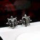Evil Spirit Ram Cufflinks - Handmade 925 Silver