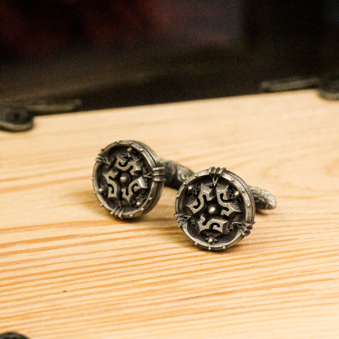 Viking Emblem Cufflinks - 925 Silver Handmade