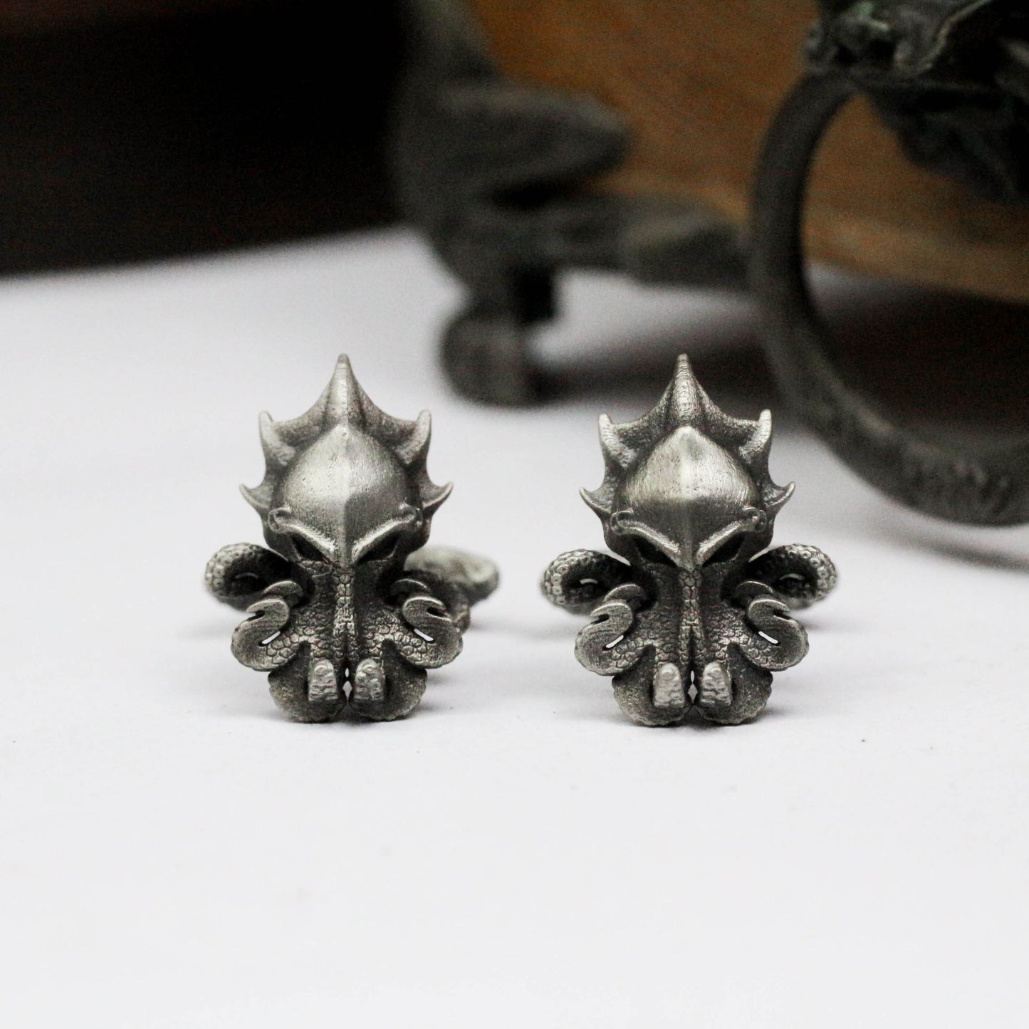 Poseidon Cufflinks - 925 Sterling Silver Handmade