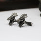 Angry Dragon Tyrannosaurus Cufflinks - 925 Silver Handmade