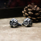 Viking Bearded Warrior Cufflinks - 925 Sterling Silver Handmade