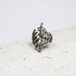Handcrafted Silver Organic Coral Ring