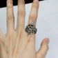 Handcrafted Silver Organic Coral Ring