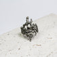 Handcrafted Silver Organic Coral Ring
