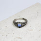 Mystic Gothic Silver Ring ââ‚?Handmade Dark Fantasy Jewelry with Moonstone