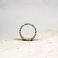 Organic Galaxy Silver Ring ââ‚?Handmade Cosmic Textured Jewelry with Green Resin