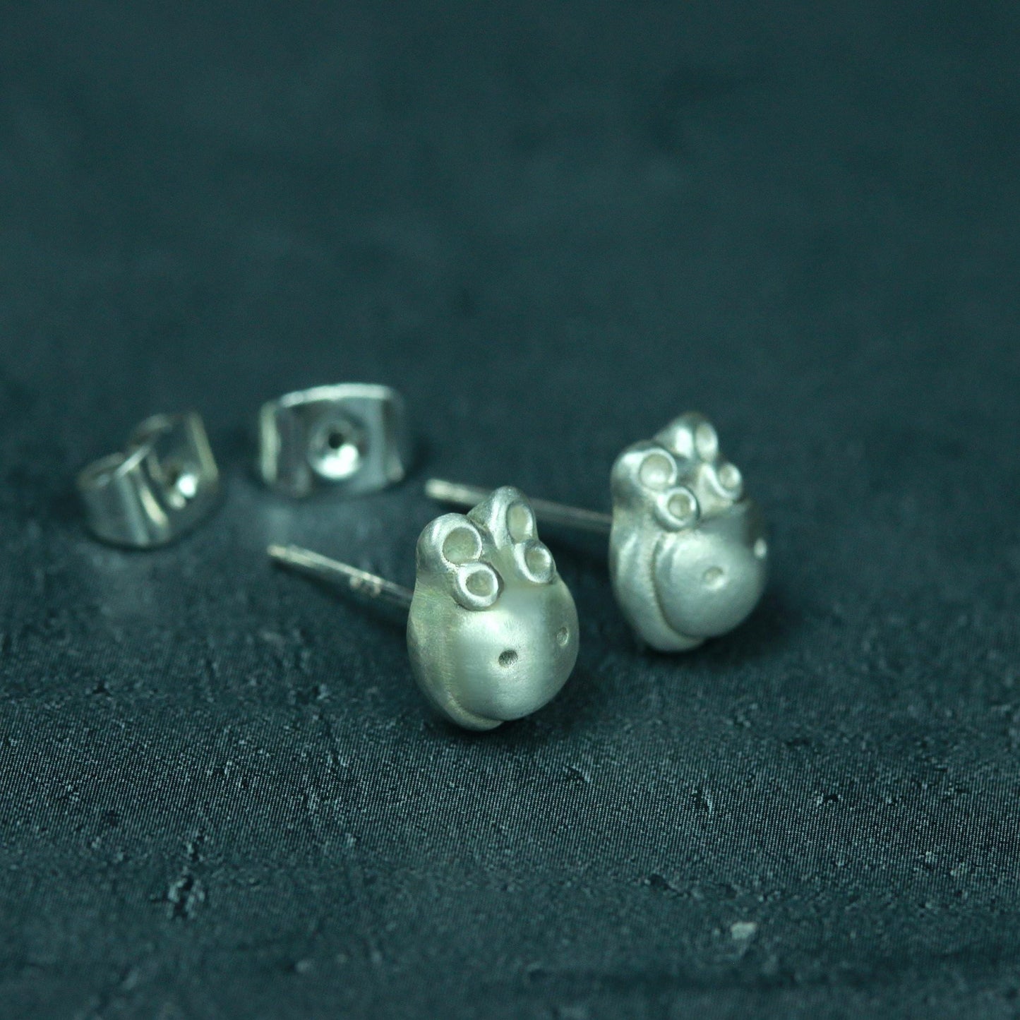 Little Hippo Earrings - 925 Sterling Silver Handmade