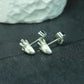 Deer Stud Earrings - 925 Sterling Silver Handmade