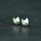Geometric Kitten Earrings - 925 Sterling Silver Handmade