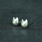 Geometric Kitten Earrings - 925 Sterling Silver Handmade