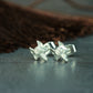 Minimalist Wolf Earrings - 925 Sterling Silver Handmade