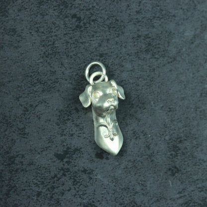 Puppy Dog Pendant - 925 Sterling Silver Handmade