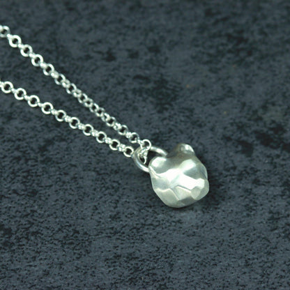 Bear Origami Pendant - 925 Sterling Silver Handmade